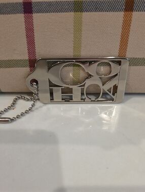 Coach Collectors Silver Metal Hangtag